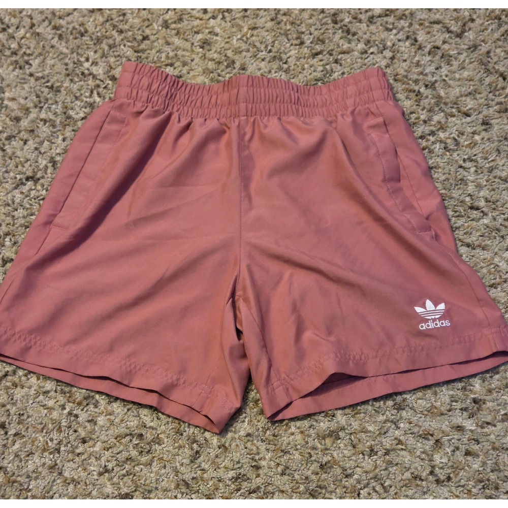 Adidas Originals Essentials‎ Solid Lined Swim Shorts Mens Size Small Pink